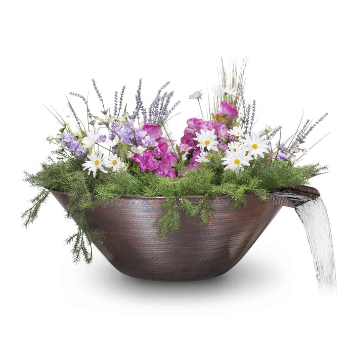 The Outdoor Plus Remi Hammered Patina Copper - Planter & Water Bowl Planter & Water Bowl 31"