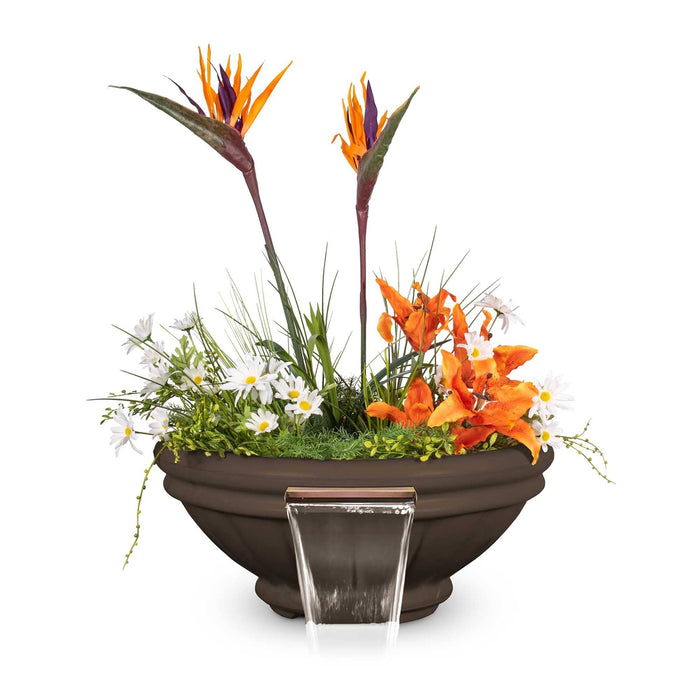 The Outdoor Plus Roma GFRC - Planter & Water Bowl Planter & Water Bowl Chocolate / 24"