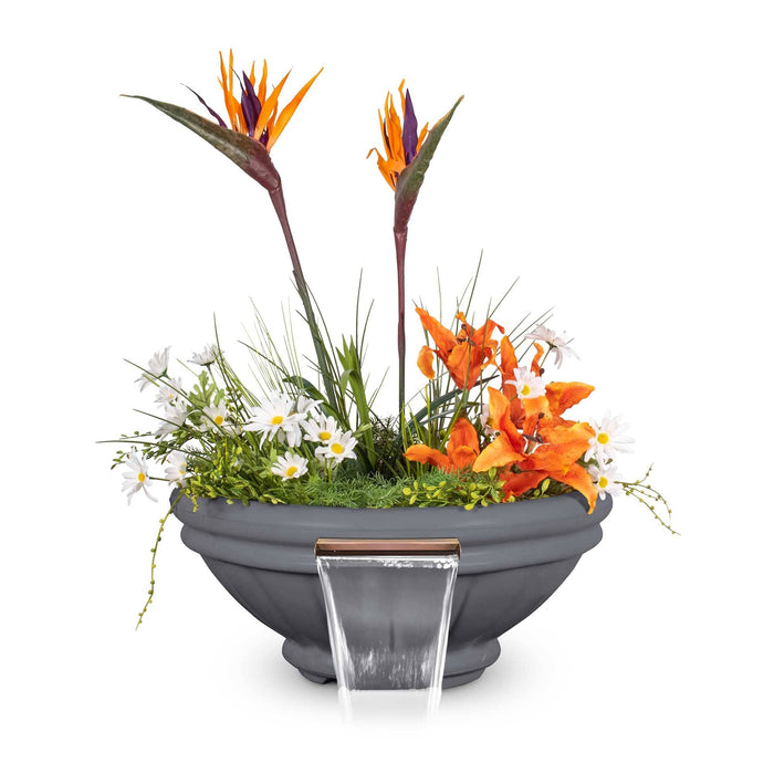 The Outdoor Plus Roma GFRC - Planter & Water Bowl Planter & Water Bowl Gray / 24"