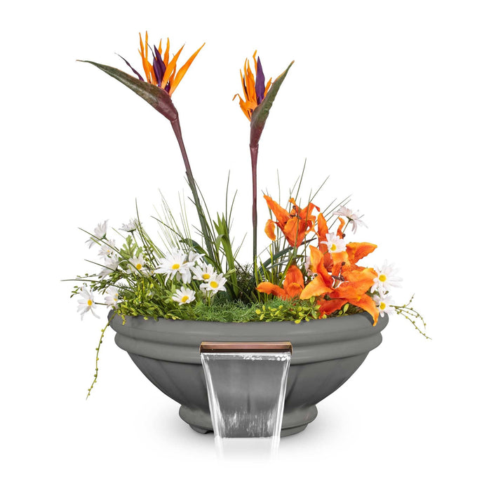 The Outdoor Plus Roma GFRC - Planter & Water Bowl Planter & Water Bowl Natural Gray / 24"