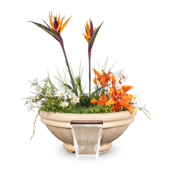 The Outdoor Plus Roma GFRC - Planter & Water Bowl Planter & Water Bowl Vanilla / 24"