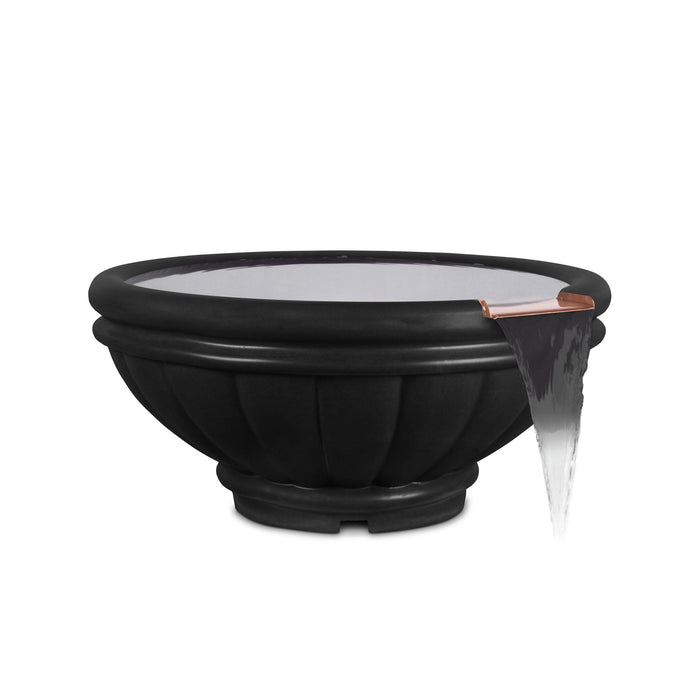 The Outdoor Plus Roma GFRC- Water Bowl Water Bowl Black / 24"