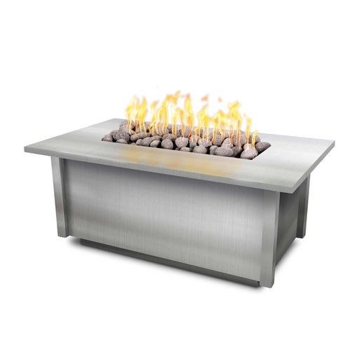 The Outdoor Plus Salinas Fire Table - Stainless Steel Fire Table 48" / Match Lit / Natural Gas