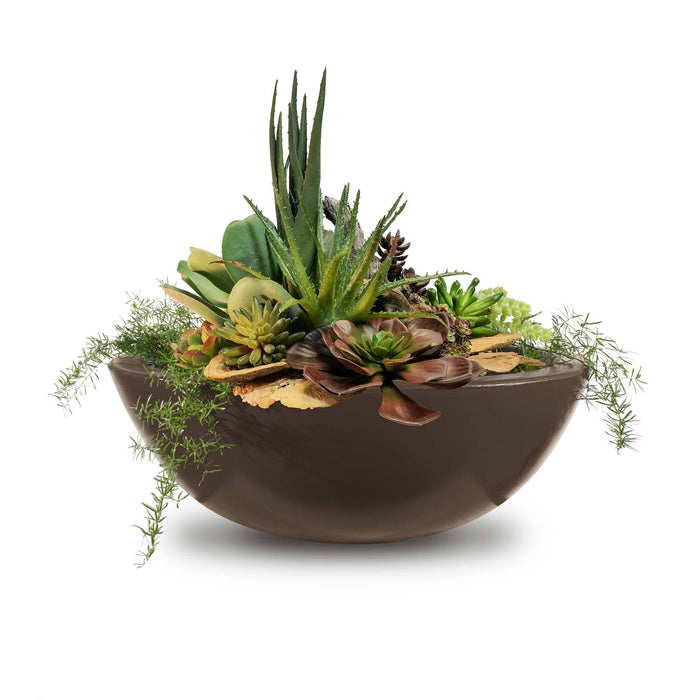 The Outdoor Plus Sedona Planter Bowl- GFRC Concrete Planter Bowl Chocolate / 27"