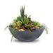 The Outdoor Plus Sedona Planter Bowl- GFRC Concrete Planter Bowl Gray / 27"