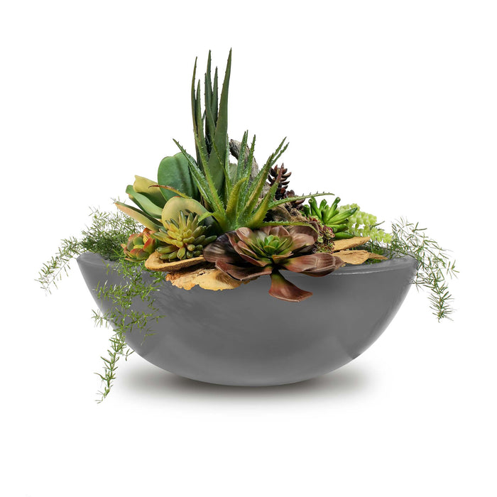 The Outdoor Plus Sedona Planter Bowl- GFRC Concrete Planter Bowl Natural Gray / 27"