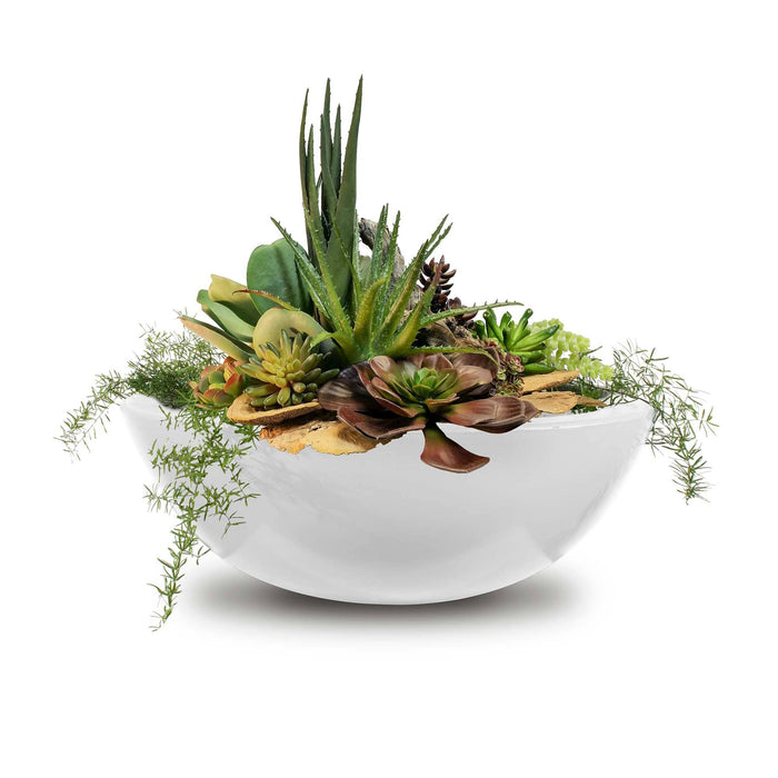 The Outdoor Plus Sedona Planter Bowl- GFRC Concrete Planter Bowl White / 27"