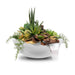 The Outdoor Plus Sedona Planter & Water Bowl - GFRC Concrete Planter & Water Bowl White / 27"