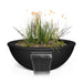 The Outdoor Plus Sedona Planter & Water Bowl - Metal Powder Coat Planter & Water Bowl Black / 27"