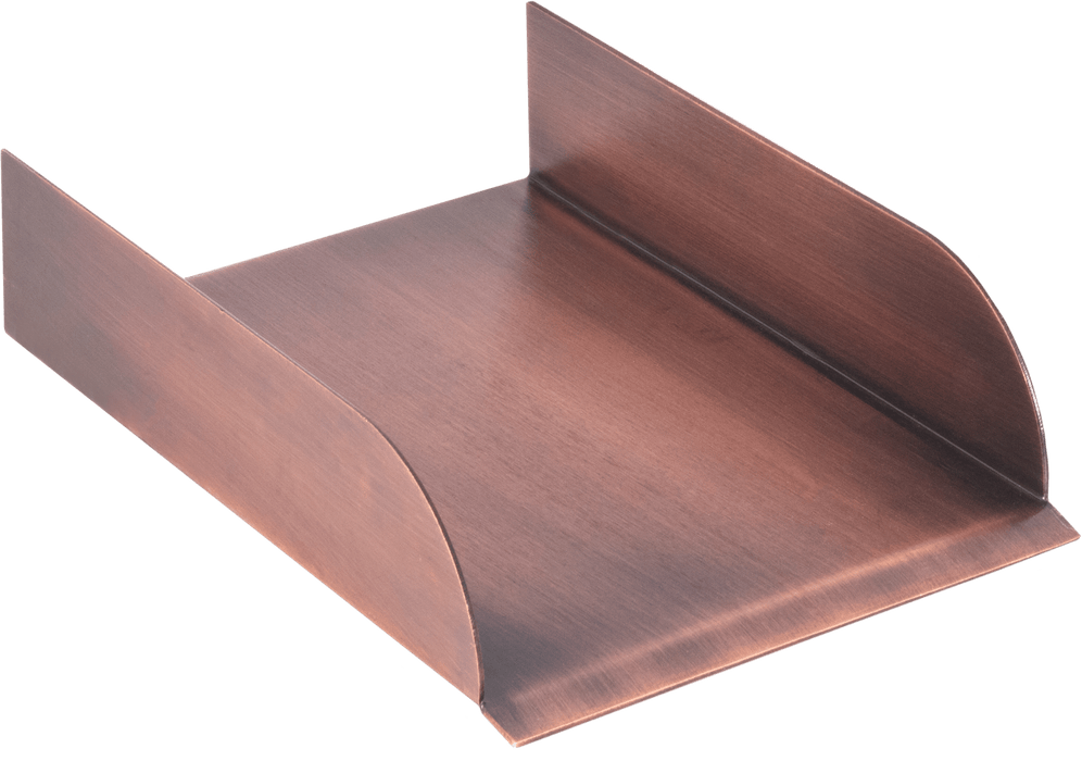 The Outdoor Plus Straight Spillway Scupper 6" / Copper