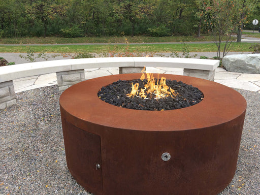 The Outdoor Plus Unity Fire Pit - Corten Steel Fire Pits 48" x 18" / Match Lit / Natural Gas