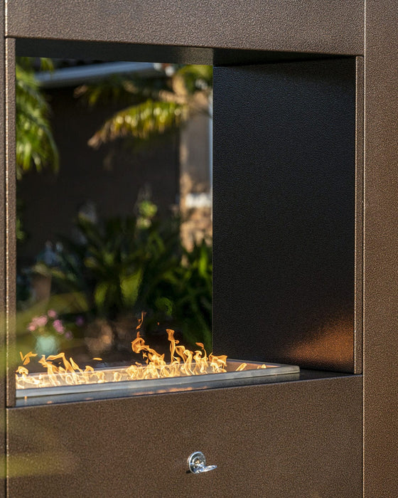 The Outdoor Plus Williams Corten Steel Fireplace Fireplaces