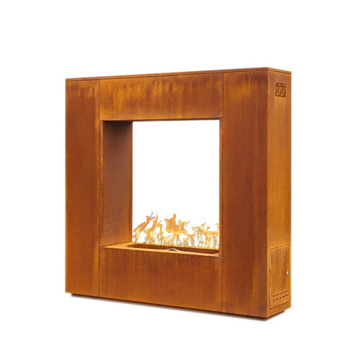 The Outdoor Plus Williams Corten Steel Fireplace Fireplaces