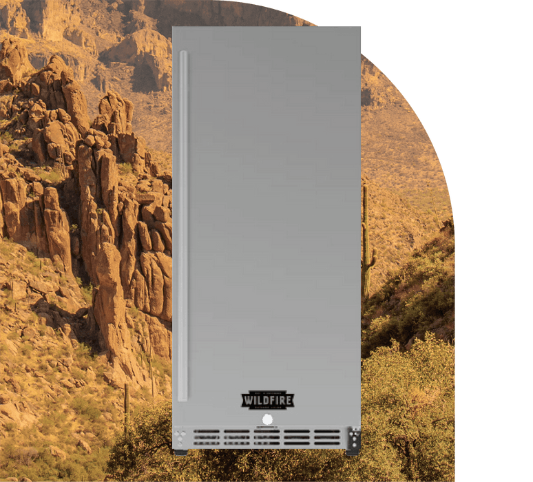 Wildfire Stainless Steel 15" / 24" Outdoor Fridge