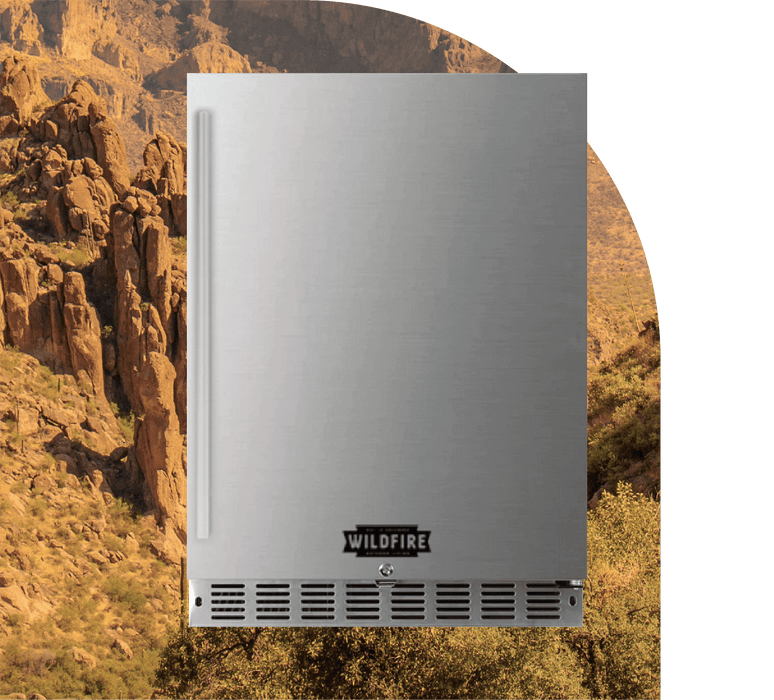 Wildfire Stainless Steel 15" / 24" Outdoor Fridge