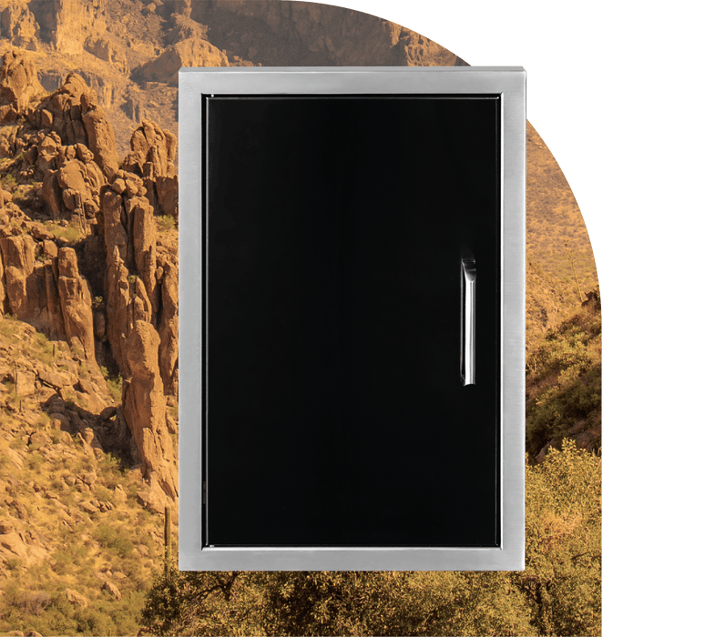 Wildfire Vertical 27 x 20-inch Single Stainless Steel Door