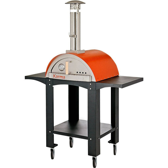 WPPO Karma 25 Wood Fired Pizza Oven with Black Cart