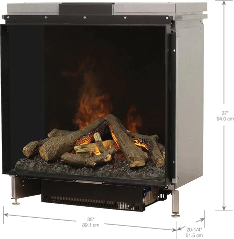 Faber e-MatriX 35" Single Sided Built-in Water Vapor Electric Fireplace