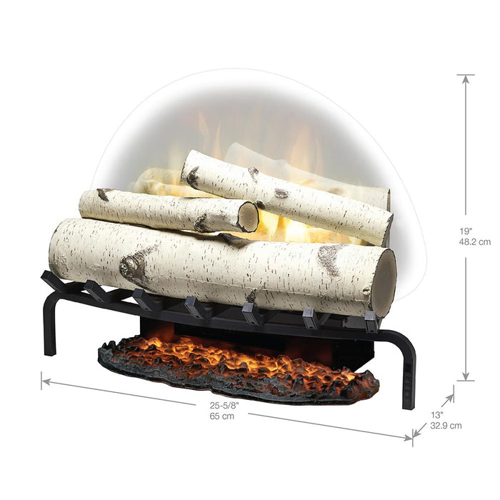 Dimplex 25-in Revillusion Birch Electric Fireplace Log Set w/ Ashmat