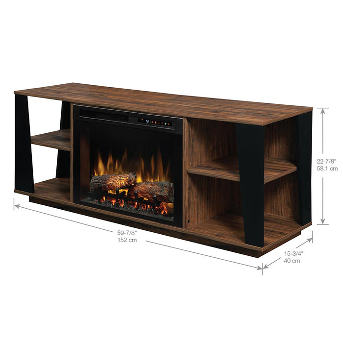 Arlo Electric Fireplace TV Stand in Walnut