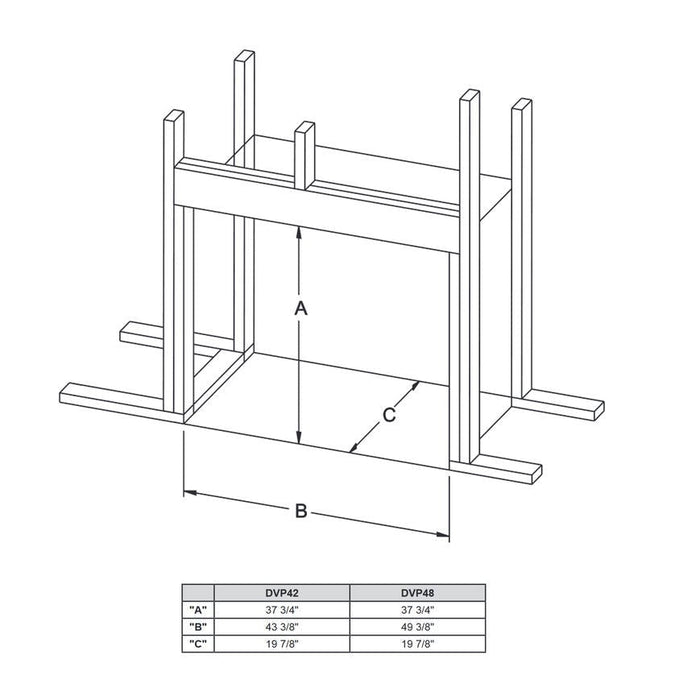 Empire Tahoe Premium 48 Direct Vent Gas Fireplace -  DVP48FP