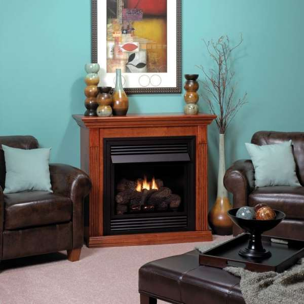 Empire Vail Deluxe 26 Mantel Combination Vent-Free Gas Fireplace - VFD26